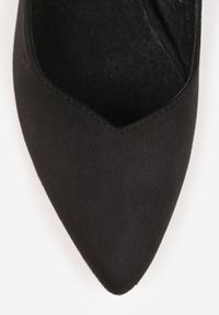 Renee - Czarne Sandały Vices na Słupku Slingback ze Skórzaną Wkładką Ciaravien. Okazja: na co dzień. Zapięcie: sprzączka. Kolor: czarny. Materiał: skóra. Obcas: na słupku. Styl: casual, klasyczny, elegancki #9