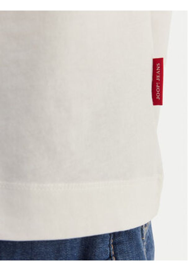 JOOP! Jeans T-Shirt JJJ-Lanakila 30101983 Écru Regular Fit. Kolor: kremowy. Materiał: bawełna