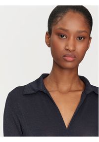 Marella Komplet bluzka i spodnie kom 2515631011 Granatowy Relaxed Fit. Kolor: niebieski. Materiał: wiskoza #4