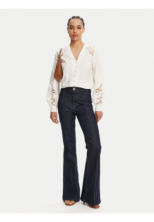 TwinSet - TWINSET Koszula 251TT2333 Écru Regular Fit. Materiał: bawełna
