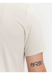 TOMMY HILFIGER - Tommy Hilfiger T-Shirt Brand Love MW0MW40324 Beżowy Regular Fit. Kolor: beżowy. Materiał: bawełna #4