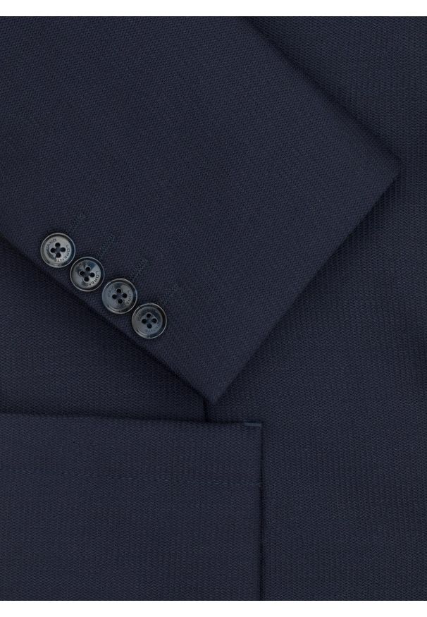 Pako Lorente - PAKO LORENTE - Granatowa marynarka jednorzędowa. Kolor: niebieski. Materiał: wełna