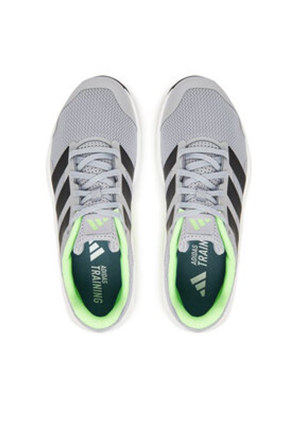 Adidas - adidas Buty na siłownię Dropset Base JS3163 Szary. Kolor: szary. Materiał: materiał. Sport: fitness
