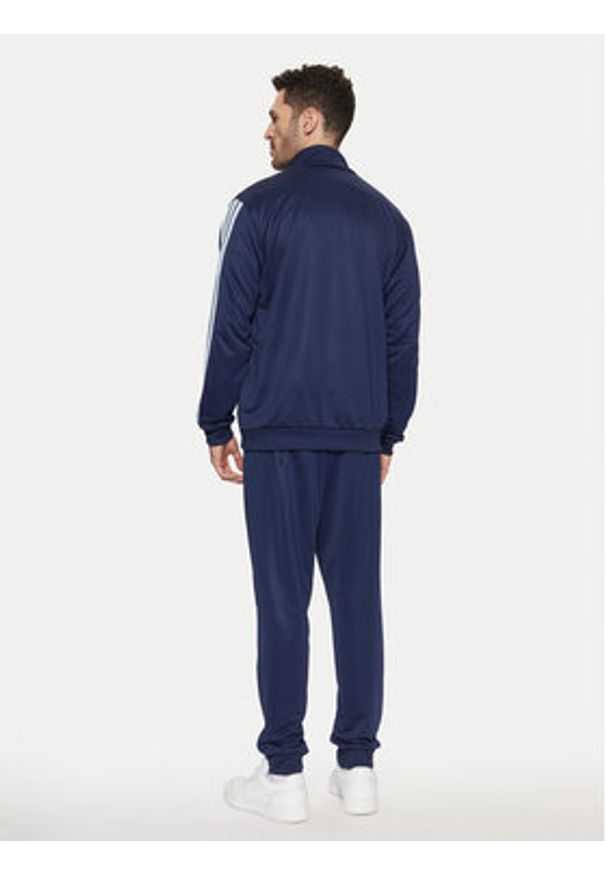 Adidas - adidas Dres Sportswear Basic 3-Stripes JI8873 Granatowy Regular Fit. Kolor: niebieski. Materiał: syntetyk