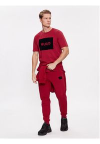Hugo T-Shirt Dulive_V 50501004 Czerwony Regular Fit. Kolor: czerwony. Materiał: bawełna #4