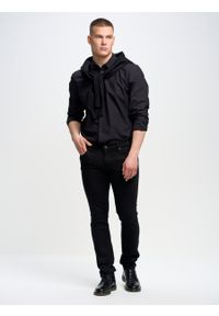 Big-Star - Spodnie jeans męskie skinny czarne Jeffray 915. Kolor: czarny. Wzór: gładki #5