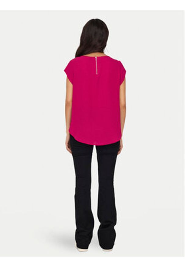 only - ONLY Bluzka 15142784 Różowy Regular Fit. Kolor: różowy. Materiał: syntetyk