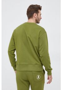 Save The Duck Bluza kolor beżowy z nadrukiem. Okazja: na co dzień. Kolor: zielony. Materiał: dzianina. Wzór: nadruk. Styl: casual #10