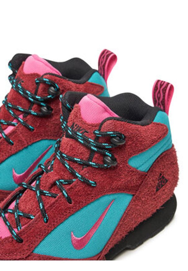 Nike Trekkingi Acg Torre Mid Wp FD0212 600 Bordowy. Kolor: czerwony. Materiał: skóra, zamsz. Sport: turystyka piesza