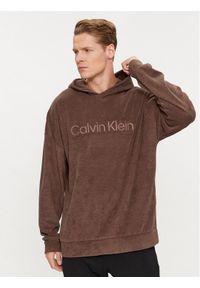 Calvin Klein Underwear Bluza 000NM2454E Bordowy Relaxed Fit. Kolor: czerwony. Materiał: bawełna, syntetyk