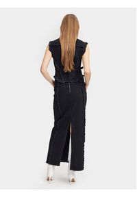 GESTUZ - Gestuz Spódnica jeansowa Catia 10908698 Czarny Regular Fit. Kolor: czarny. Materiał: bawełna #5