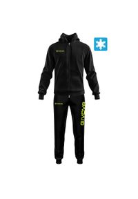 Givova Tuta King Felpa – Dres XL. Kolor: czarny, żółty, wielokolorowy. Materiał: dresówka. Sport: fitness