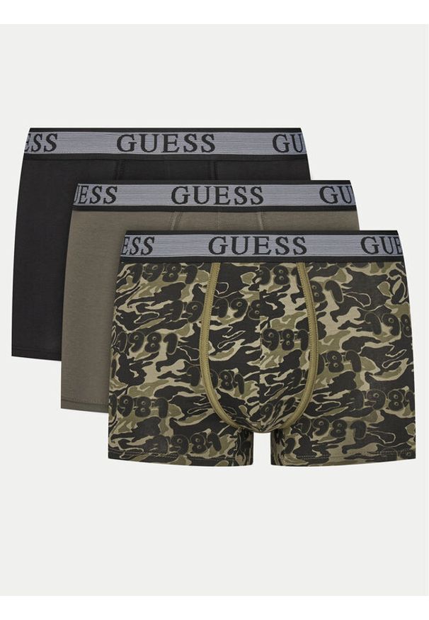 Guess Komplet 3 par bokserek U5GG05 K6YW1 Kolorowy. Materiał: bawełna. Wzór: kolorowy