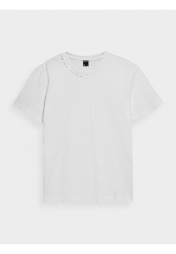 outhorn - T-shirt z nadrukiem męski. Okazja: na co dzień. Materiał: jersey, bawełna. Wzór: nadruk. Styl: casual