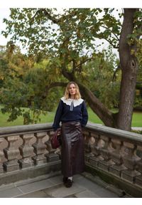 Reserved - Torebka hobo - mahoniowy. Kolor: brązowy. Materiał: skórzane #1