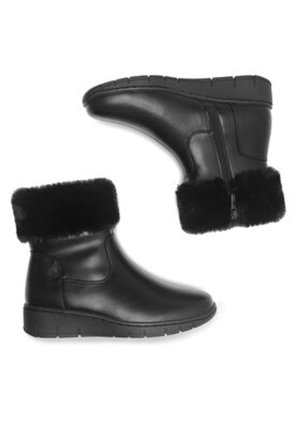 Clara Barson Botki EMMA WS6075-11 Czarny. Kolor: czarny. Materiał: materiał