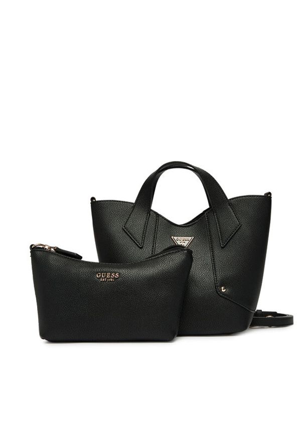 Guess Torebka 181016 Czarny. Kolor: czarny. Materiał: skórzane