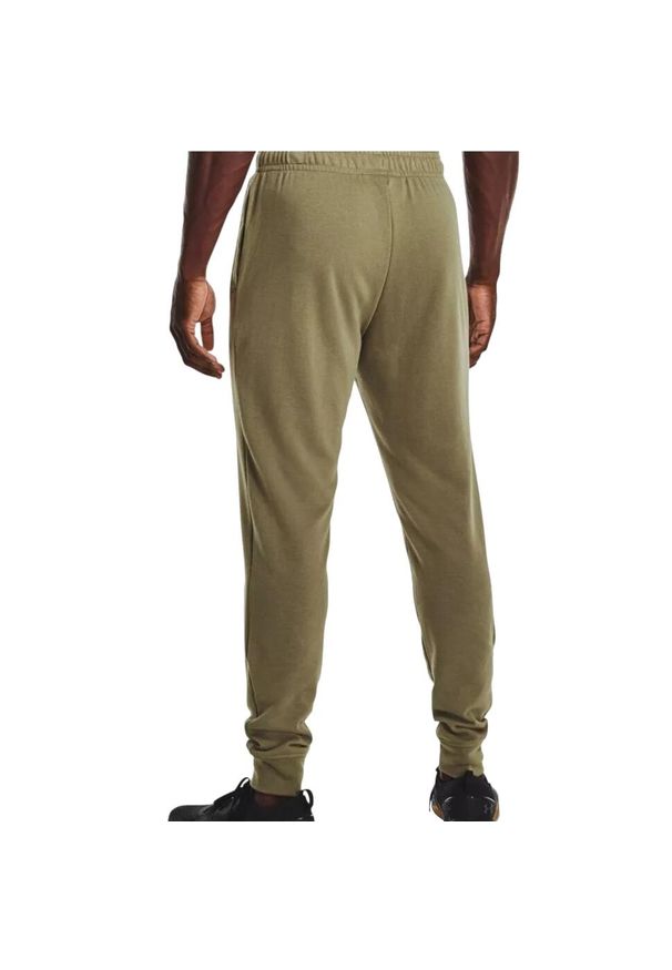Spodnie Under Armour Terry, Mężczyźni. Kolor: biały, wielokolorowy, zielony. Materiał: bawełna