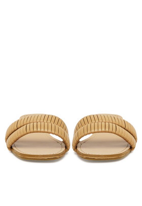 DeeZee Klapki E4366-6 Beżowy. Kolor: beżowy. Materiał: materiał, syntetyk