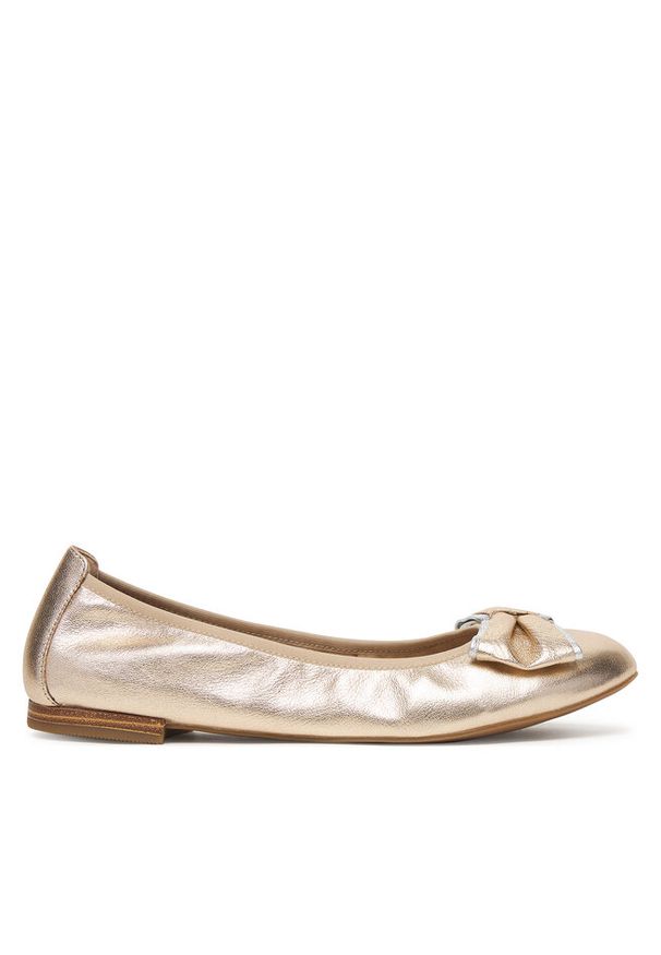 Baleriny Caprice. Kolor: złoty