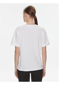 Elisabetta Franchi T-Shirt MA-023-41E2-V130 Biały Regular Fit. Kolor: biały. Materiał: bawełna