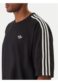 Adidas - adidas T-Shirt adicolor 3-Stripes KD4095 Czarny Oversize. Kolor: czarny. Materiał: bawełna #4