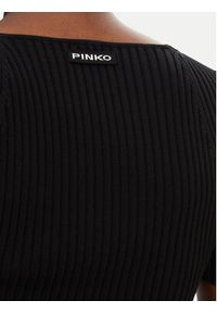 Pinko - PINKO Bluzka Falterona Maglia 104625 A2E6 Czarny Regular Fit. Kolor: czarny. Materiał: wiskoza #2