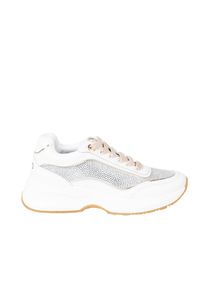 Liu Jo - Liu-Jo Sneakersy "Lily 15" | BA3077 PX073 | Kobieta | Biały. Kolor: biały. Materiał: tkanina, skóra. Wzór: aplikacja #2