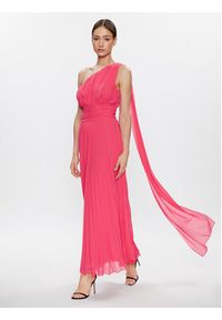 ViCOLO Sukienka wieczorowa TE0032 Różowy Regular Fit. Kolor: różowy. Materiał: syntetyk. Styl: wizytowy #4