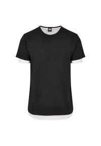 Urban Classics - Koszulka Urban Classic full double layered. Kolor: czarny, biały, wielokolorowy #1