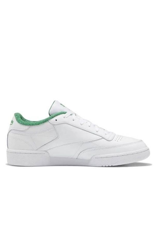 Buty do chodzenia męskie Reebok Club C 85. Zapięcie: sznurówki. Kolor: biały. Materiał: materiał, syntetyk. Szerokość cholewki: normalna. Model: Reebok Club. Sport: turystyka piesza