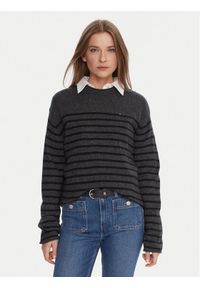 TOMMY HILFIGER - Tommy Hilfiger Sweter WW0WW46438 Szary Regular Fit. Kolor: szary. Materiał: wełna #1
