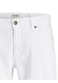 Jack & Jones - Jack&Jones Szorty jeansowe Rick 12274985 Biały Regular Fit. Kolor: biały. Materiał: bawełna