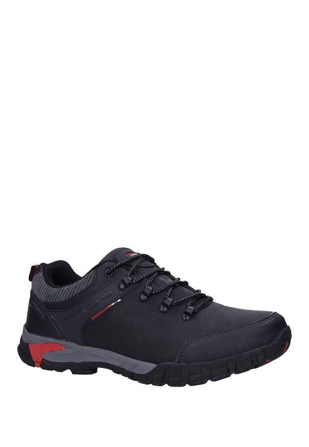 Casu - czarne buty trekkingowe sznurowane casu mxc7707. Kolor: czarny