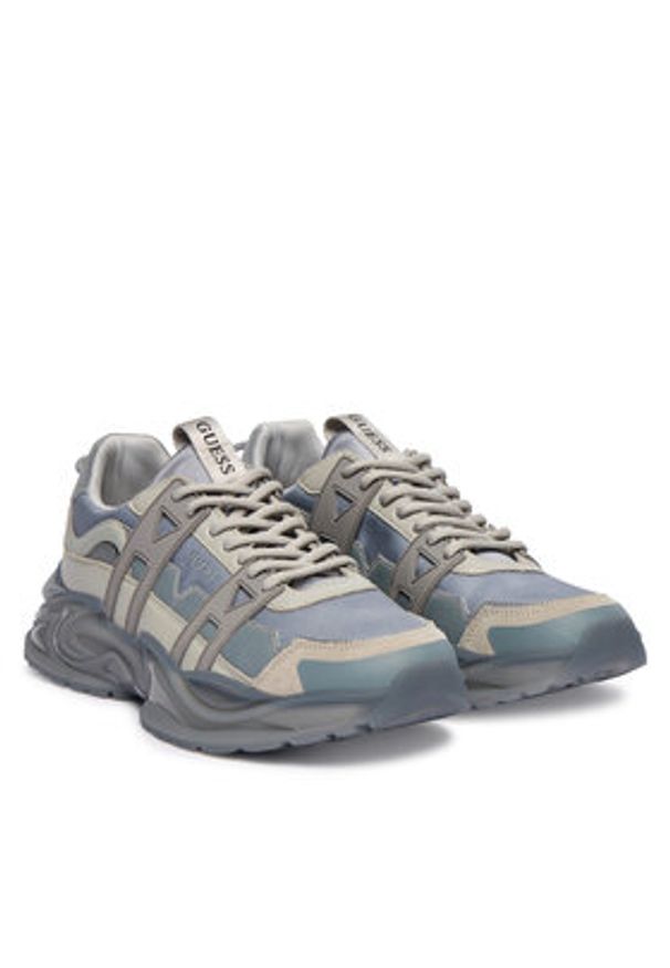 Guess Sneakersy FMFUNO ELE12 Szary. Kolor: szary. Materiał: skóra