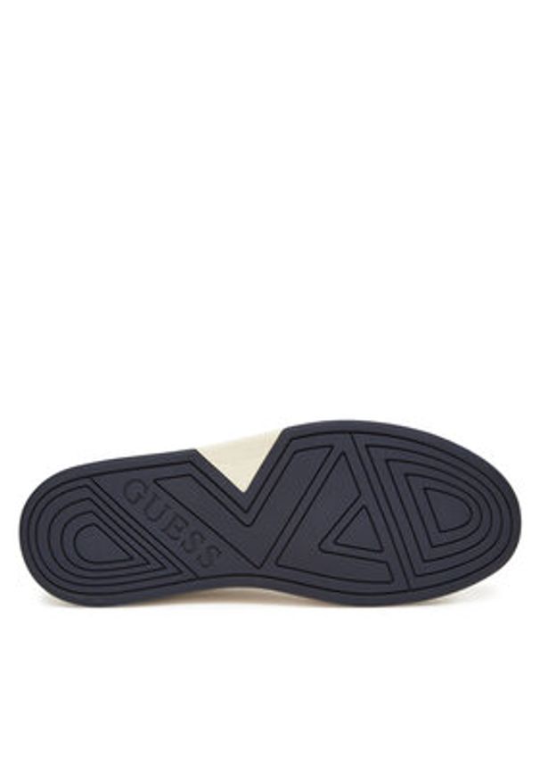 Guess Sneakersy FMTVIN-ELE12 Écru. Kolor: kremowy. Materiał: skóra