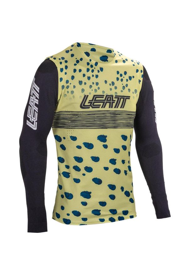 Koszulka rowerowa LEATT Jersey MTB Gravity 5.0. Kolor: zielony, niebieski, wielokolorowy. Materiał: jersey. Sport: kolarstwo