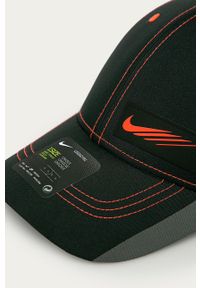 Nike - Czapka. Kolor: czarny. Materiał: tkanina, włókno, skóra #4