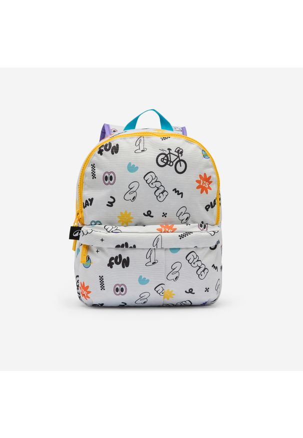 Decathlon - Plecak dla dzieci 10 litrów. Kolor: żółty, niebieski, wielokolorowy, pomarańczowy. Materiał: poliester, materiał