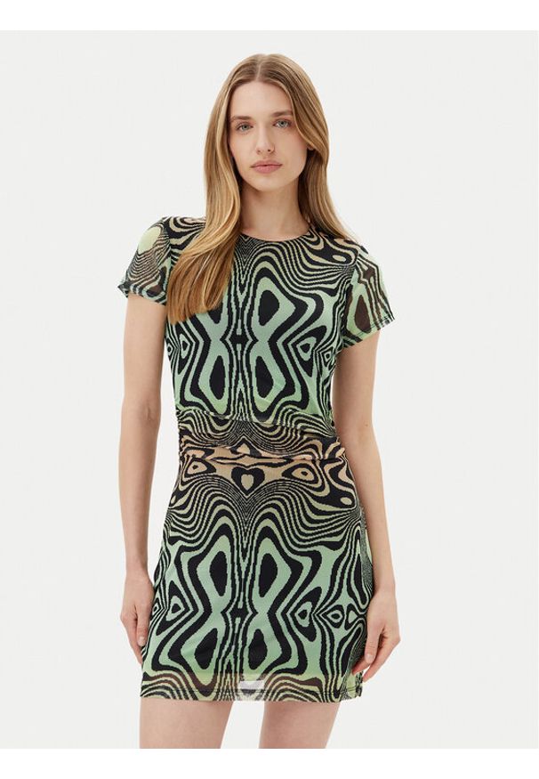 Volcom Sukienka codzienna Filip Rygalski B1312514 Kolorowy Slim Fit. Okazja: na co dzień. Materiał: syntetyk. Wzór: kolorowy. Typ sukienki: proste. Styl: casual