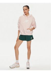New Balance Bluza WT41504 Różowy Oversize. Kolor: różowy. Materiał: bawełna