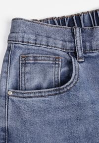 Renee - Niebieskie Jeansy Mom Fit z Bawełną High Waist Agarehe. Okazja: na co dzień, na imprezę. Stan: podwyższony. Kolor: niebieski. Styl: casual, elegancki, klasyczny #7