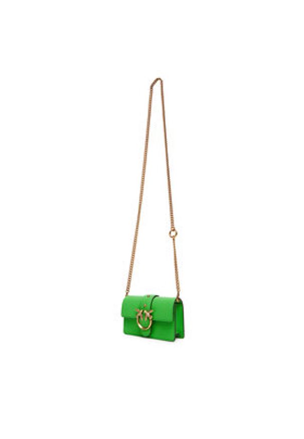Pinko - PINKO Torebka Love One Micro C . AI 24-25 PCPL 100064 A0F1 Zielony. Kolor: zielony. Materiał: skórzane