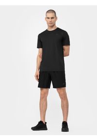 4f - Spodenki treningowe szybkoschnące męskie. Kolor: czarny. Materiał: materiał #1