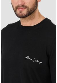 Armani Exchange - ARMANI EXCHANGE Czarny męski sweter Jumpers, Rozmiar XL. Kolor: czarny #4
