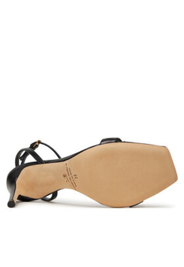 Elisabetta Franchi Sandały SA-45L-52E2 Czarny. Kolor: czarny. Materiał: skóra