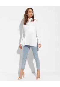 EMANOU - Biała klasyczna koszula Solange. Kolor: biały. Materiał: bawełna. Styl: klasyczny #4
