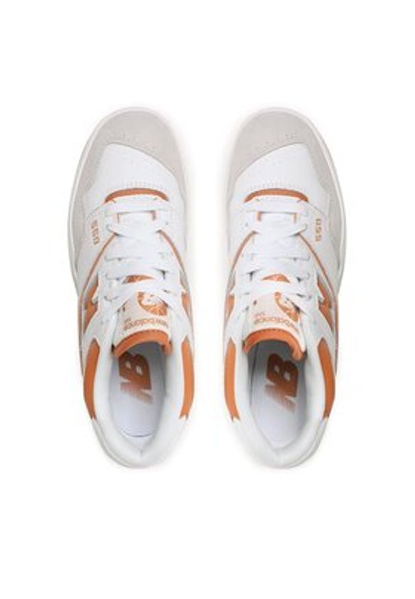 New Balance Sneakersy BB550LSC Biały. Kolor: biały. Materiał: skóra