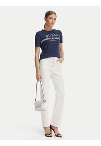 Guess T-Shirt V6GI07 K2968 Granatowy Regular Fit. Kolor: niebieski. Materiał: bawełna #4