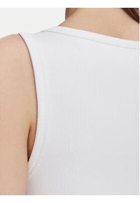 Guess Top W6YP30 K4380 Biały Slim Fit. Kolor: biały. Materiał: syntetyk #5